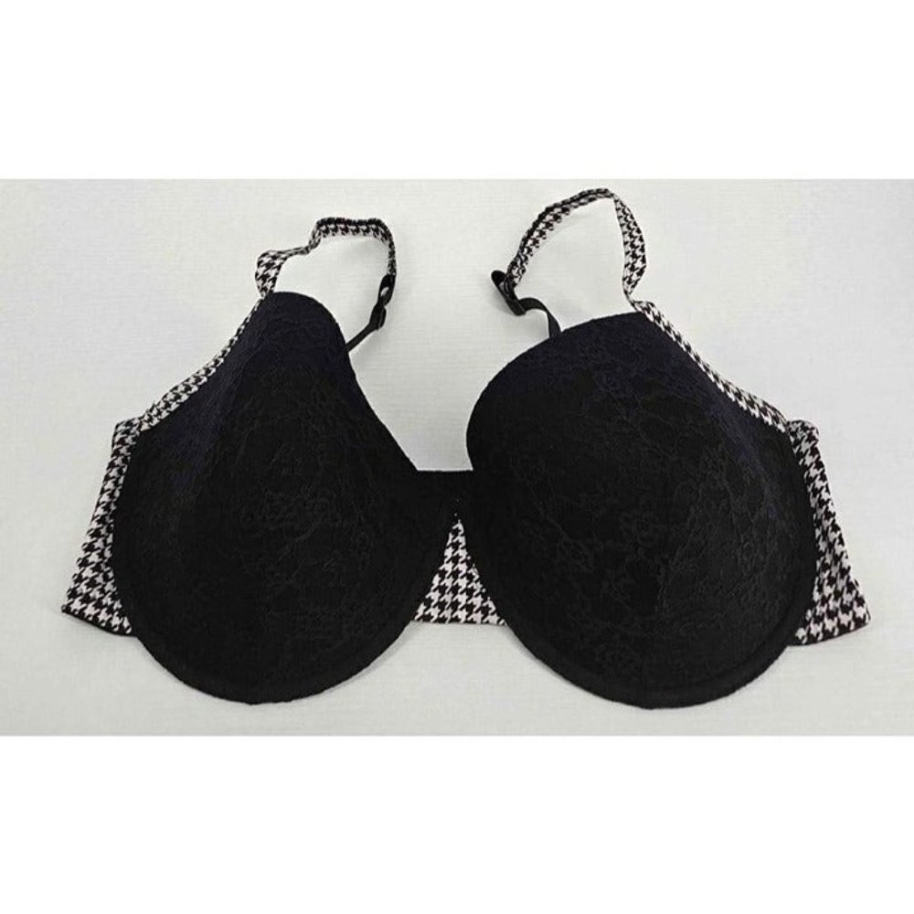 Pure Beauty Rene Rofe Back & White Adj Strap Bra Sz 44D